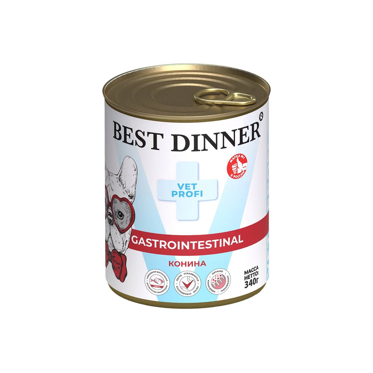 Best Dinner Exclusive Vet Profi Gastro Intestinal Конина д/соб 340 гр