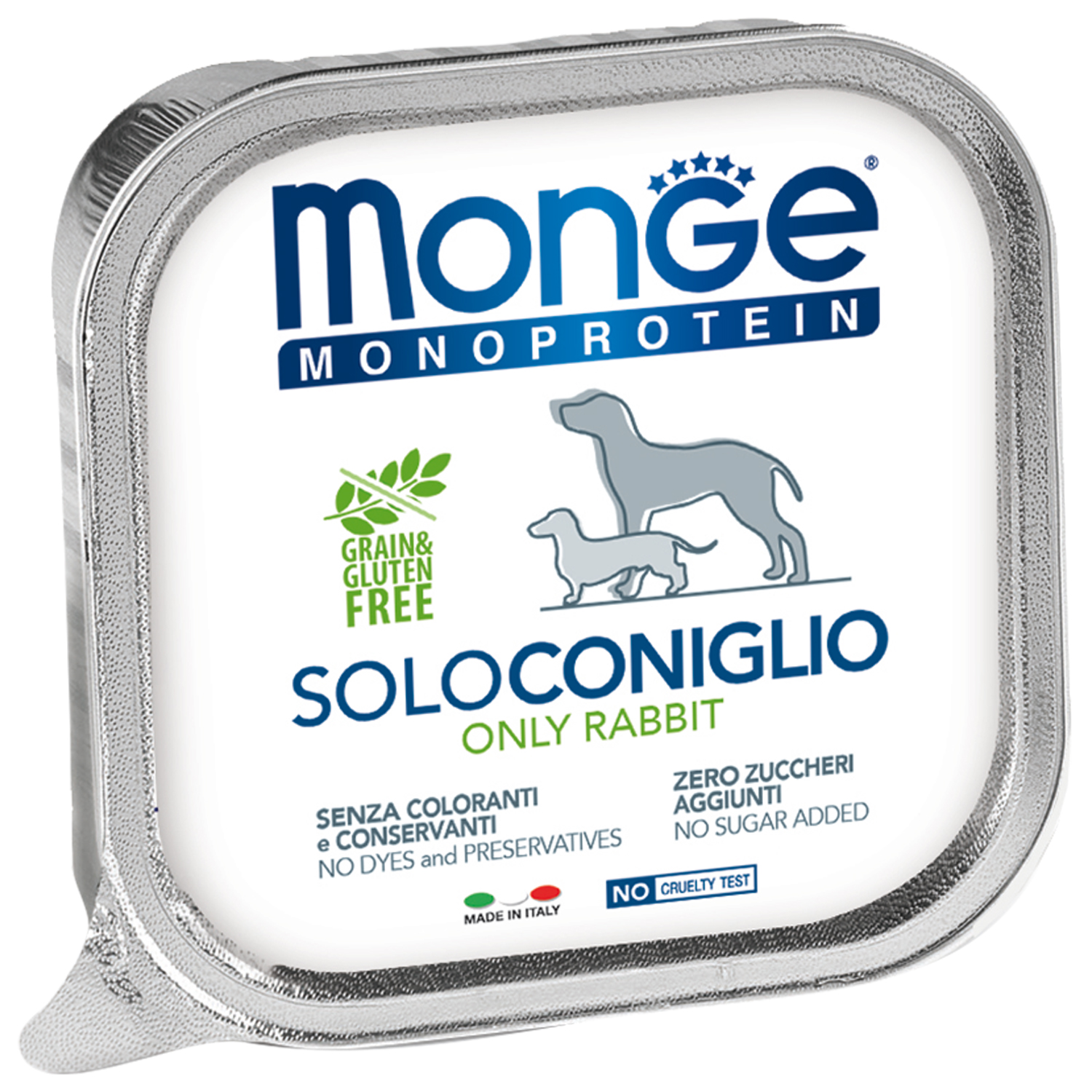 Monge Monoprotein Solo Кролик паштет консервы для собак 150 г