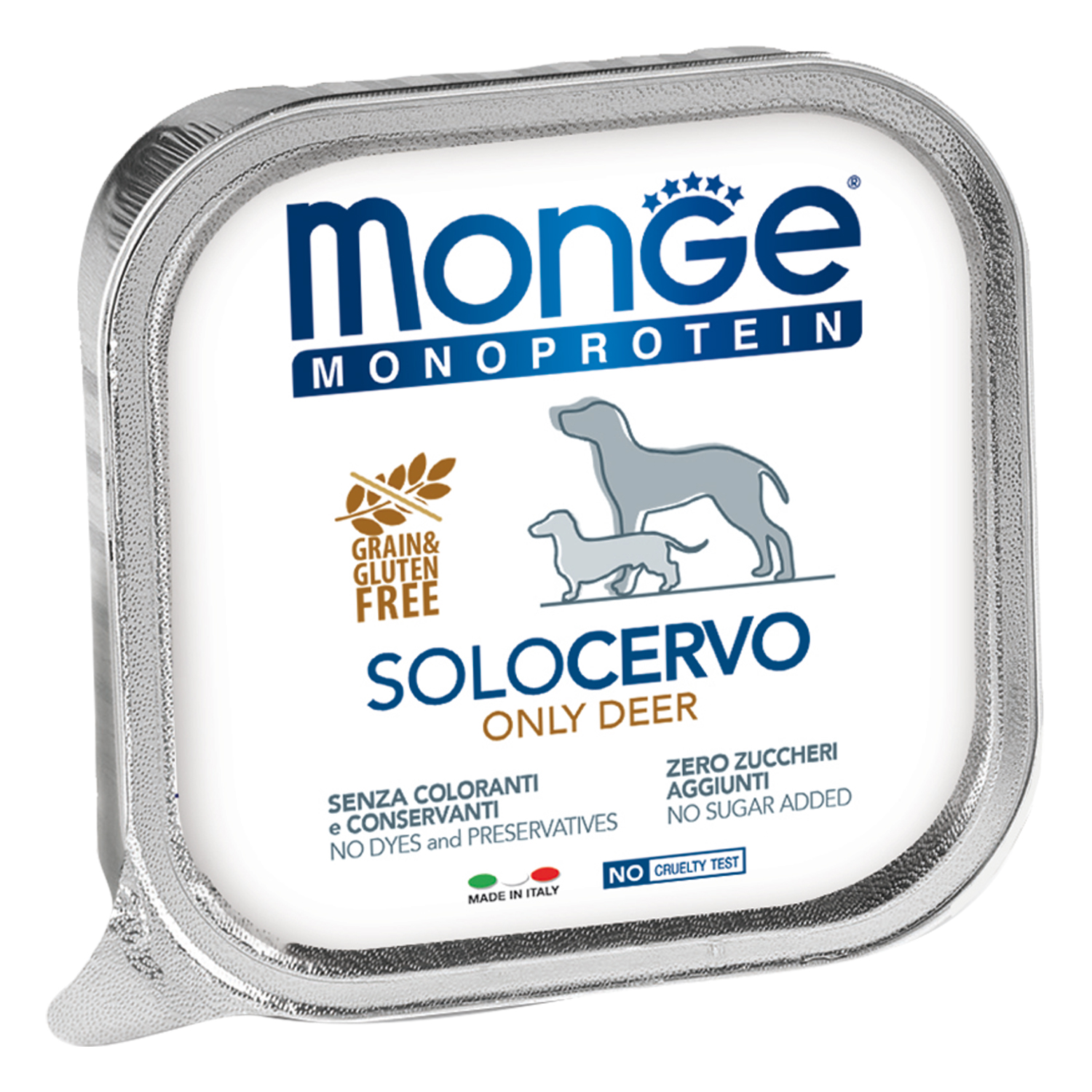 Monge Monoprotein Solo Оленина паштет консервы для собак 150 г