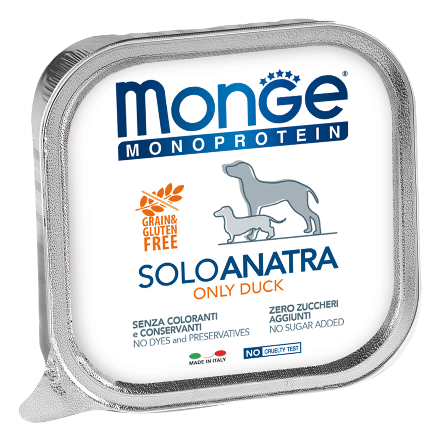 Monge Monoprotein Solo Утка паштет консервы для собак 150 г