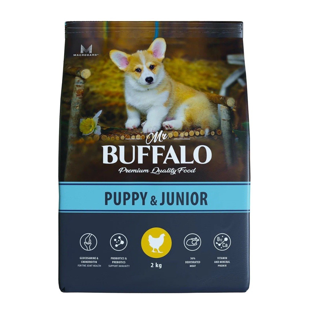 Mr. Buffalo Puppy & Junior Курица д/щен 2 кг