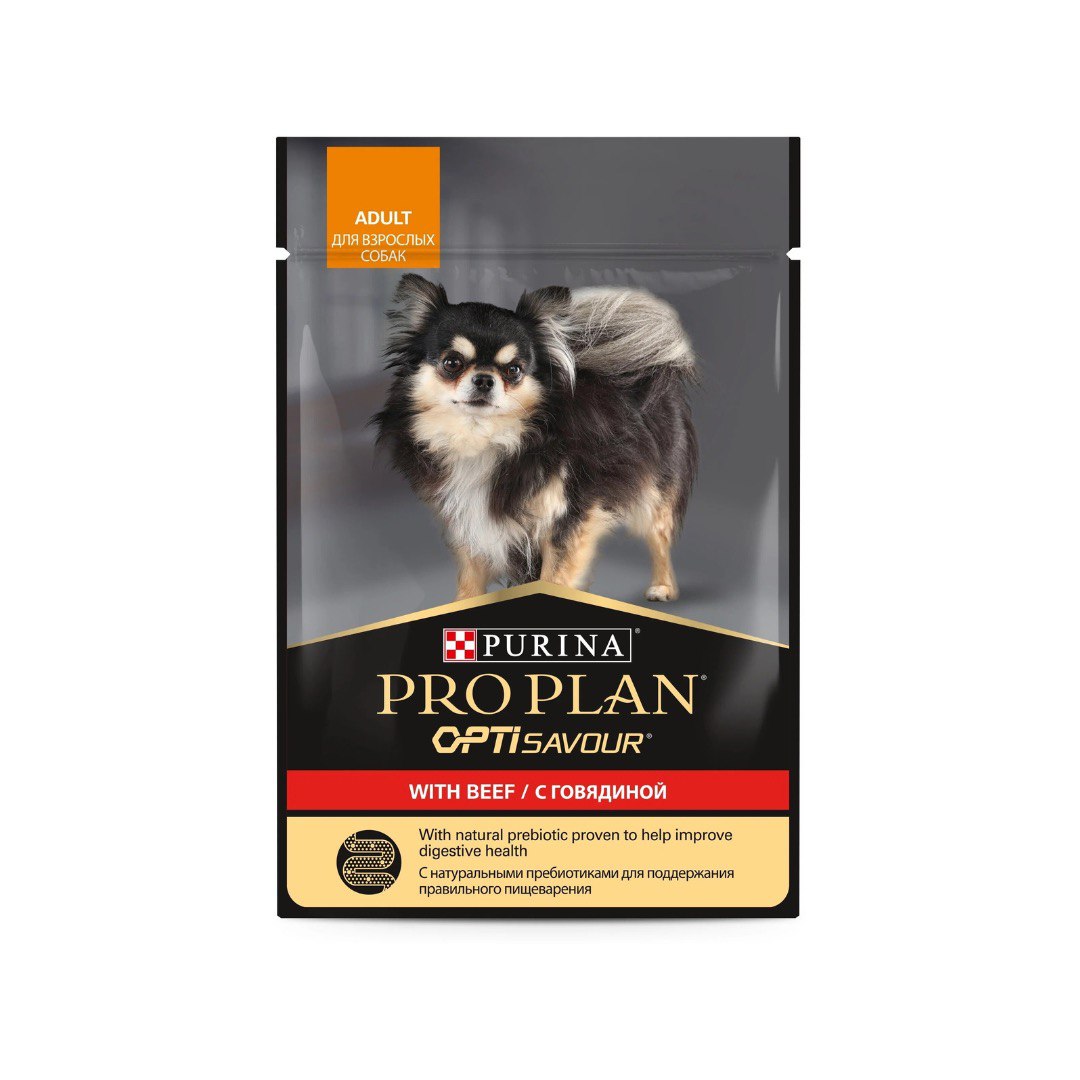 Pro Plan Dog Opti Savour Adult Говядина пауч д/соб 85 г