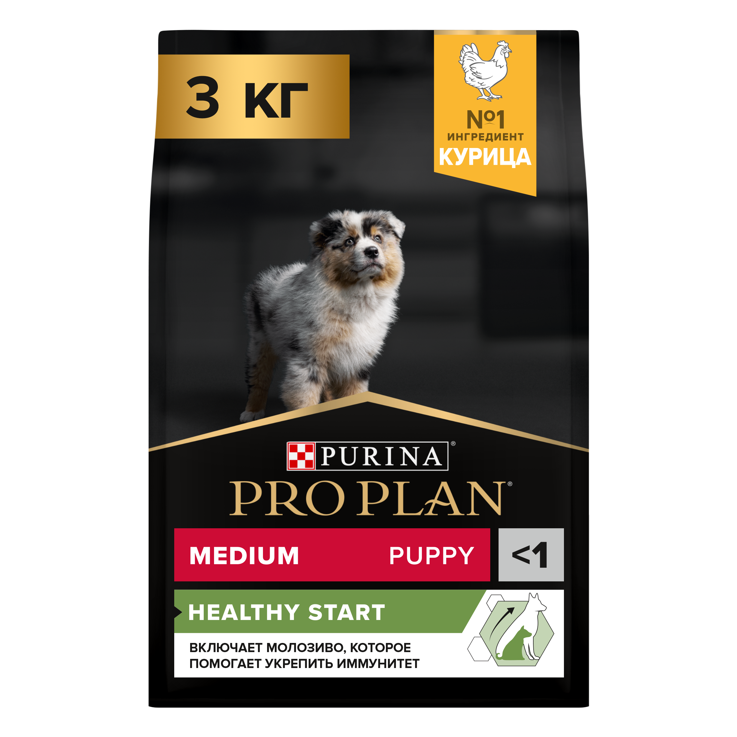 Pro Plan Medium Puppy Курица/Рис д/щен 3 кг