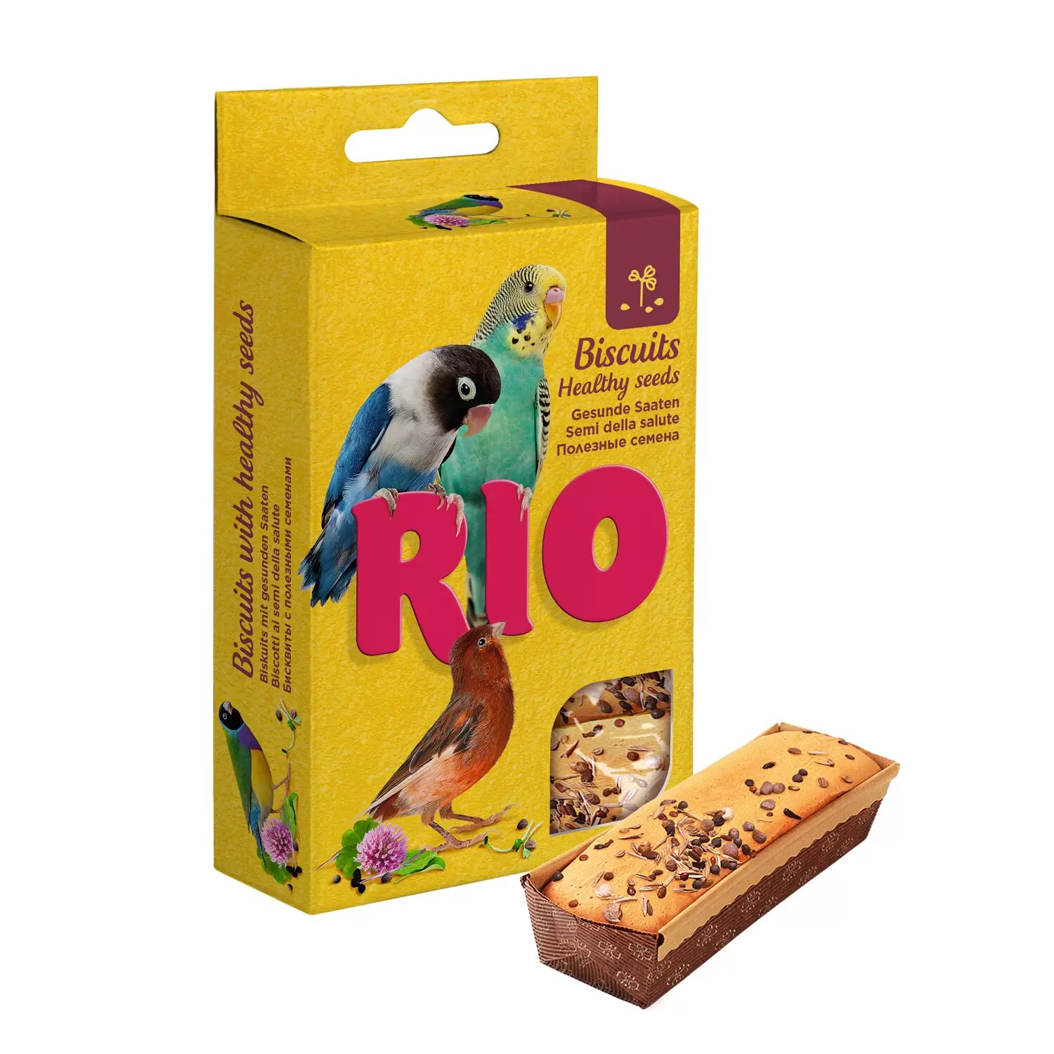 Rio Бисквиты д/птиц с полезными семенами 5*7 г