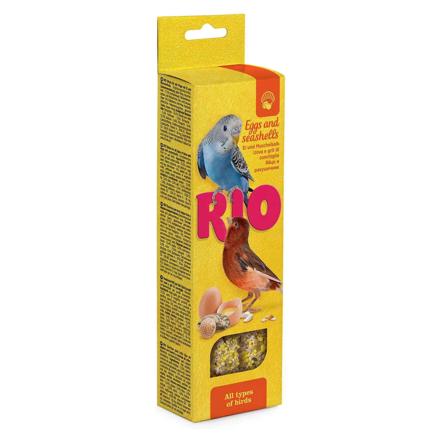 Rio палочки с яйцом и ракушечником для всех видов птиц 2 шт