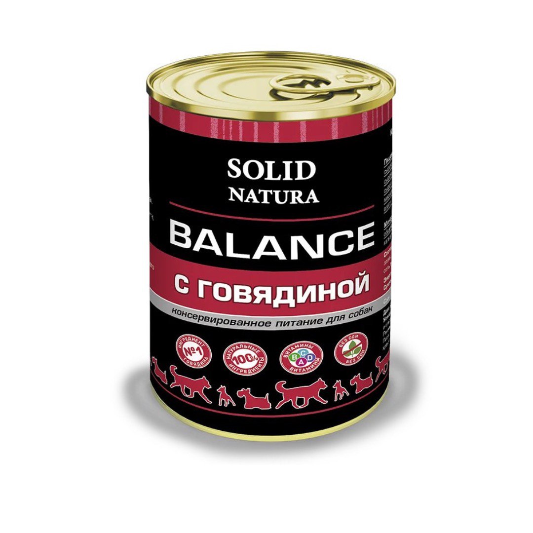 Solid Natura Balance Говядина д/соб конс 340 г