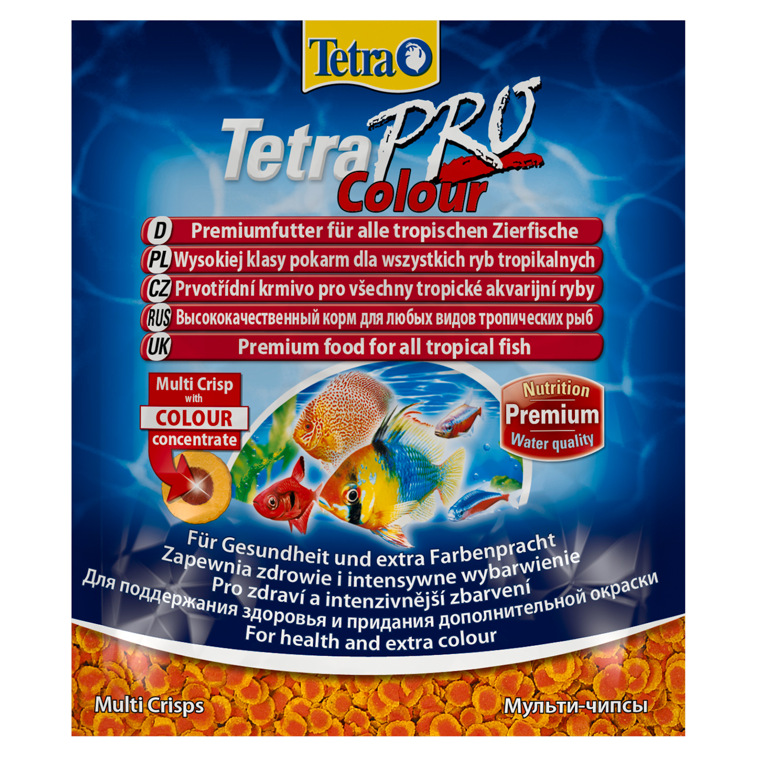 TetraPro Colour чипсы д/всех тропич и разноцвет рыб 12 г