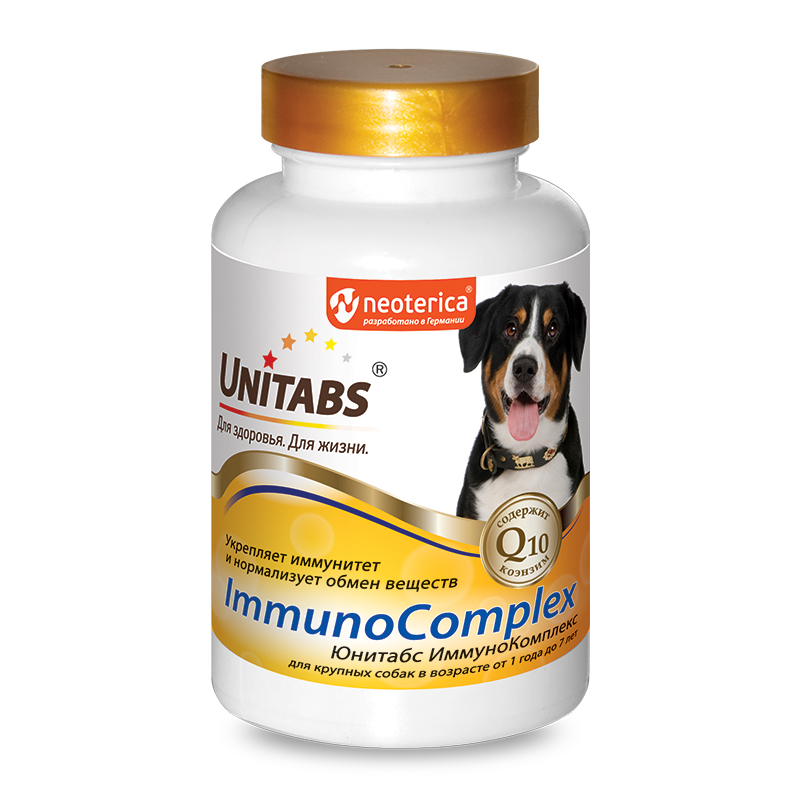 Unitabs Immuno Complex корм добавка д/соб крупн пор 100 шт