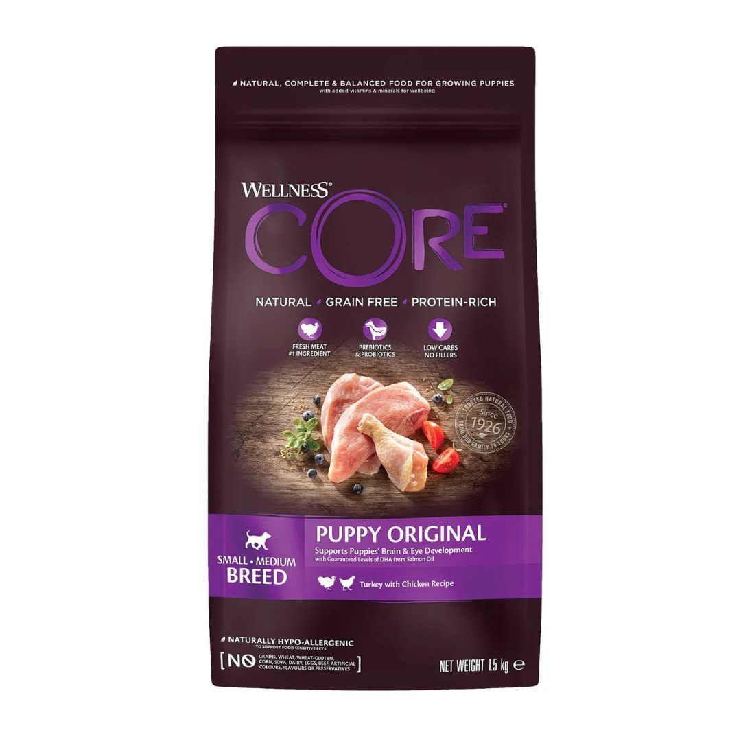 Wellness Core Small/Medium Puppy Индейка/Курица д/щен 1,5 кг