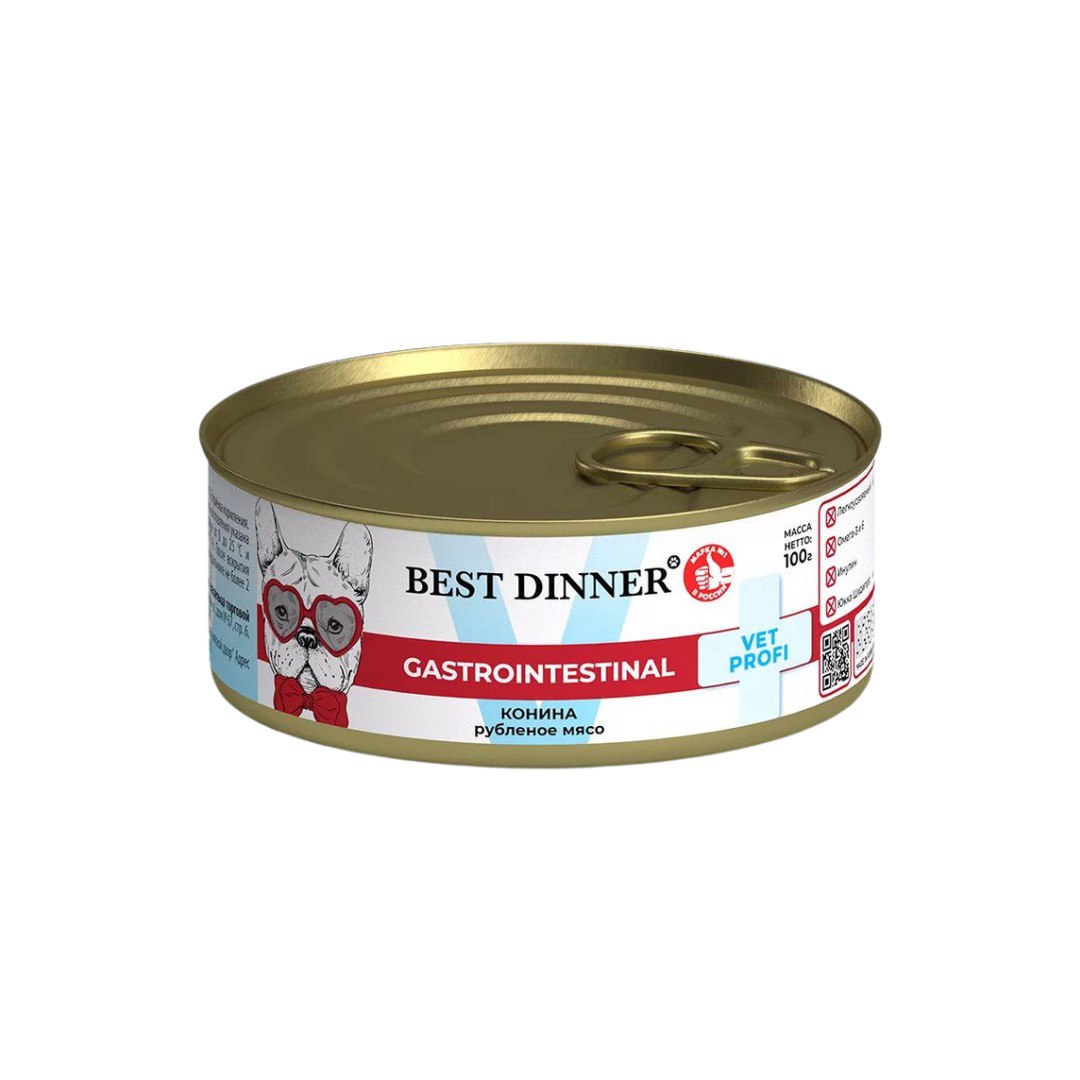 Best Dinner Exclusive Vet Profi Gastro Intestinal Конина конс д/соб 100 г