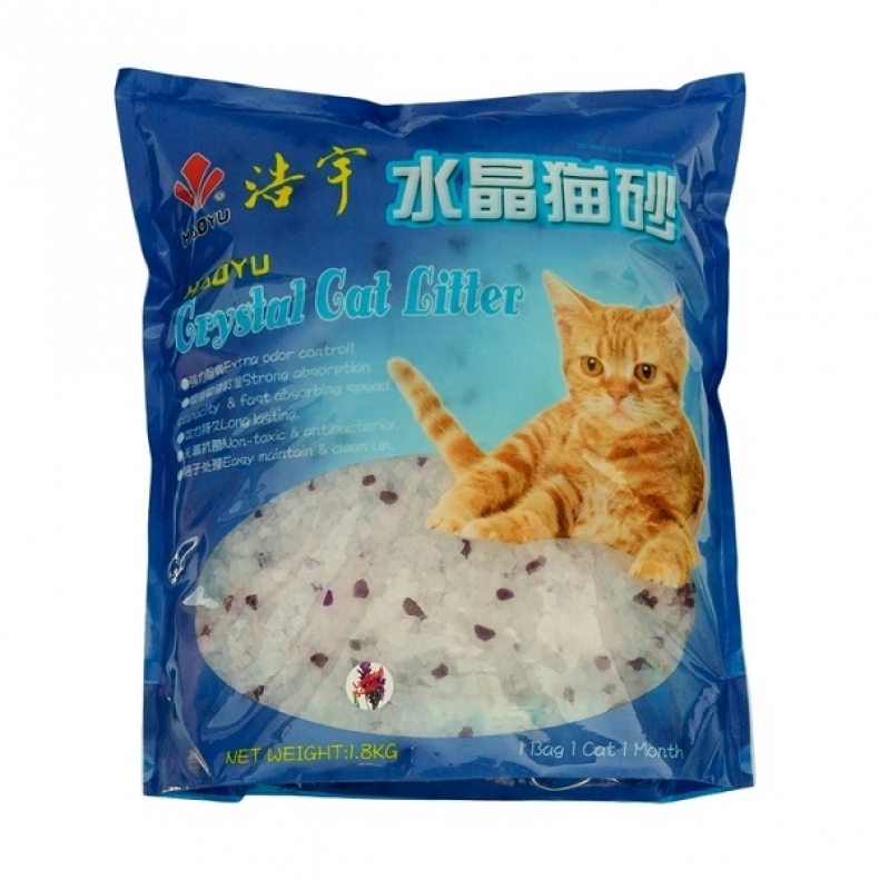 Наполнитель Crystal Cat Litter Лаванда силикагель д/кош 1,8 кг