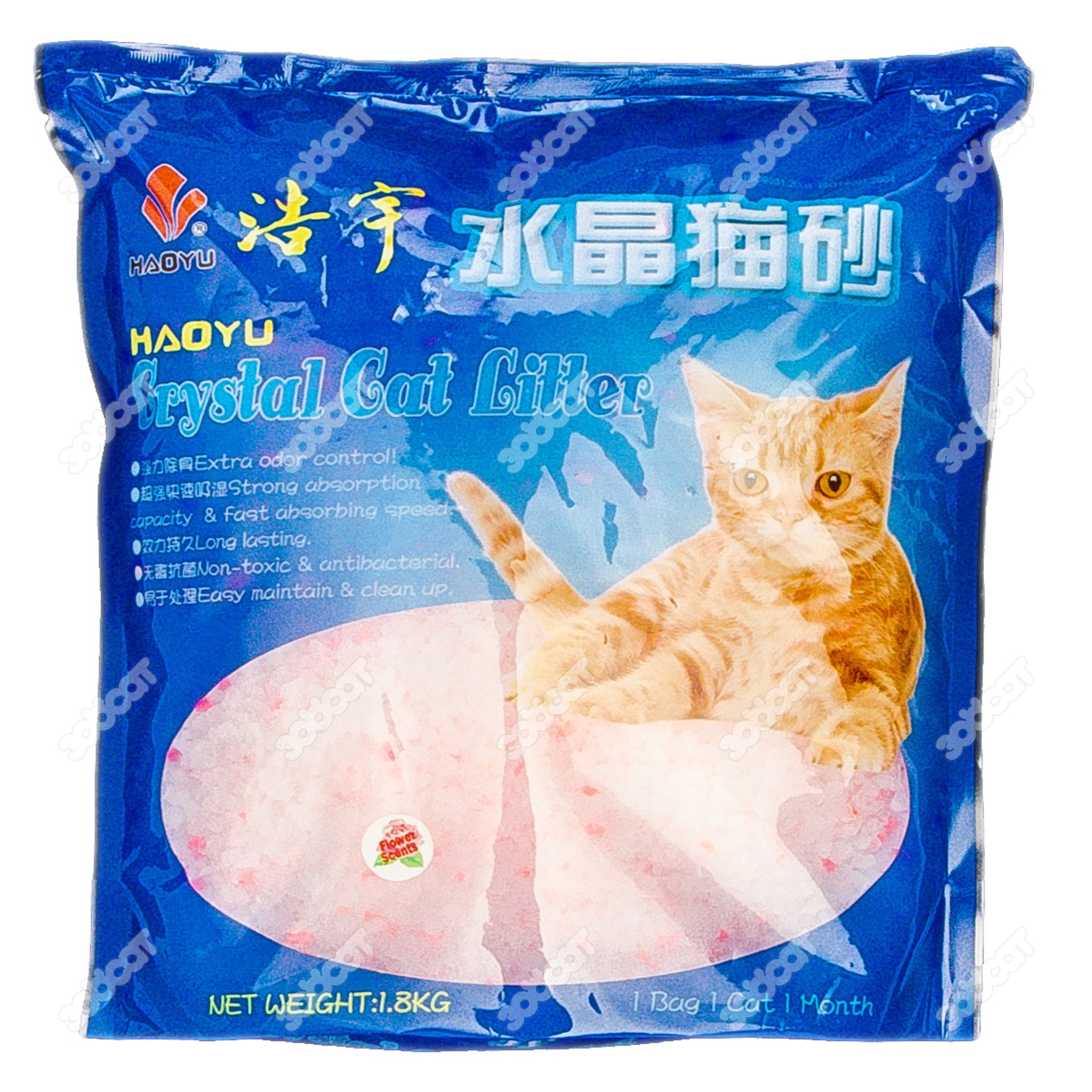 Наполнитель Crystal Cat Litter Цветочный силикагель д/кош 1,8 кг