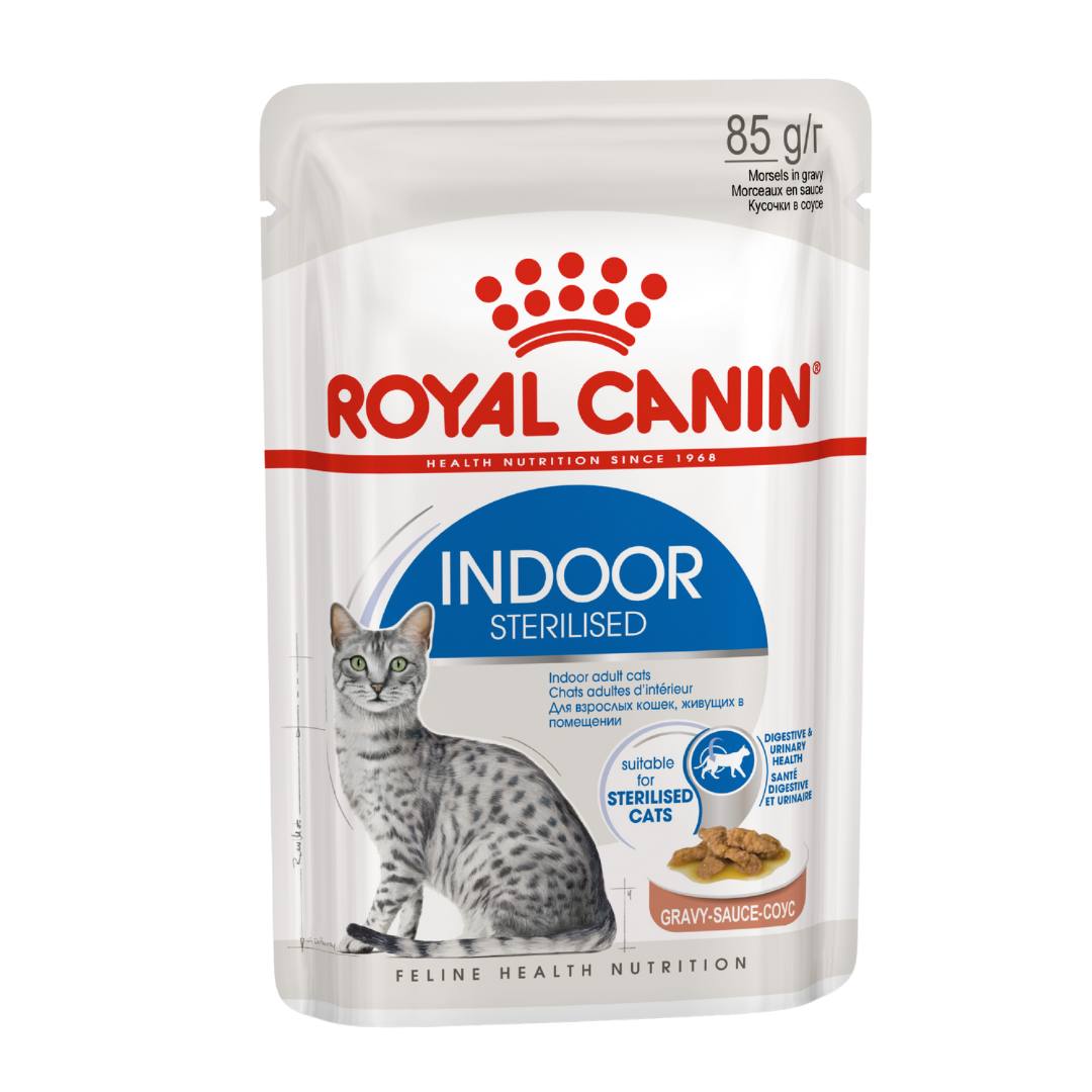 Royal Canin Indoor Steriliset в соусе пауч д/кош 85 г