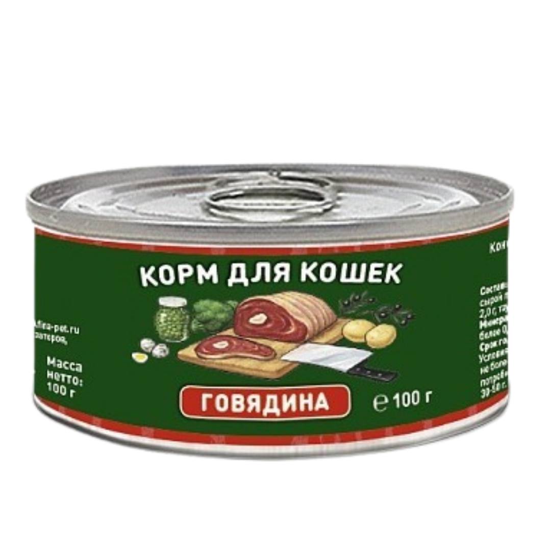 Solid Natura Говядина конс д/кош 100 г