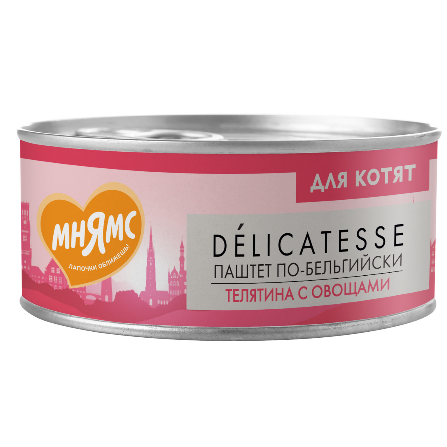 Мнямс Delicatesse Паштет по-бельгийски Телятина/Овощи конс д/котят 100 г
