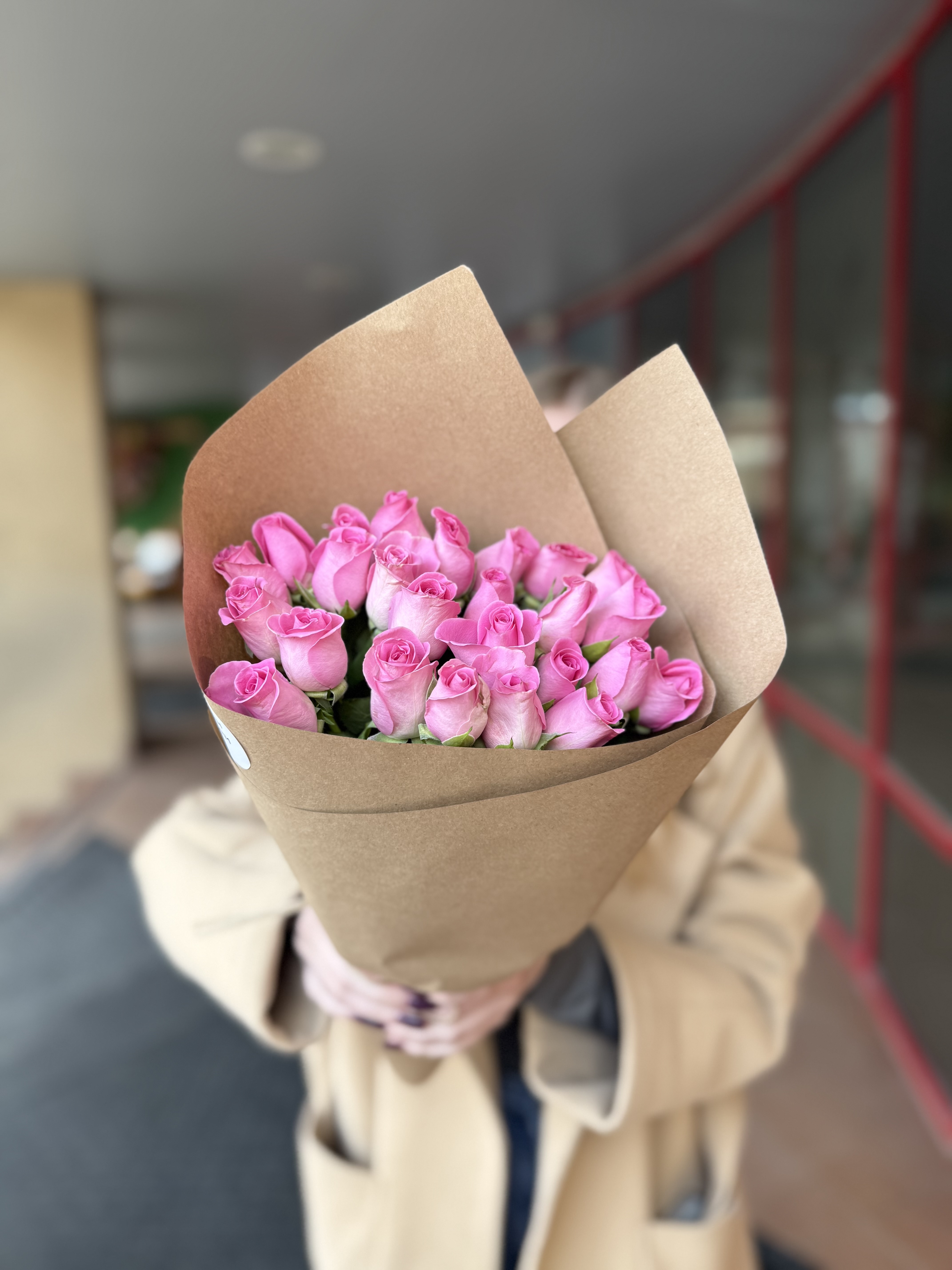 Роза 40 см в букете