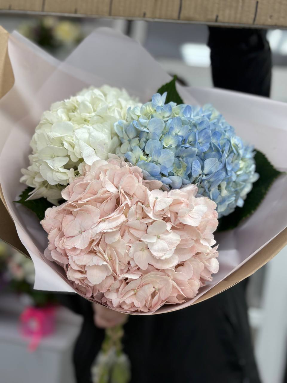 Букет из 3х гортензий