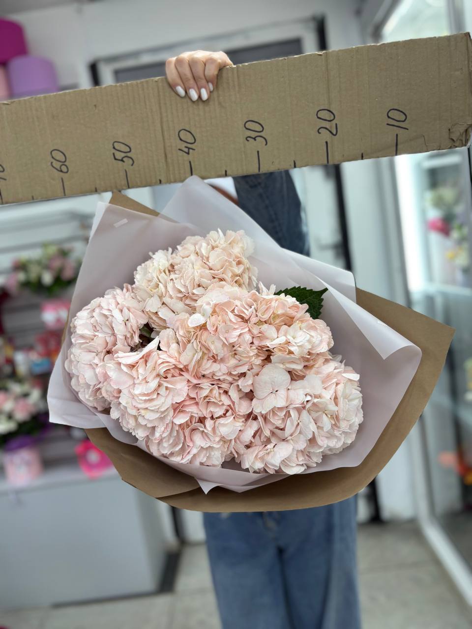 Букет из 5ти гортензий