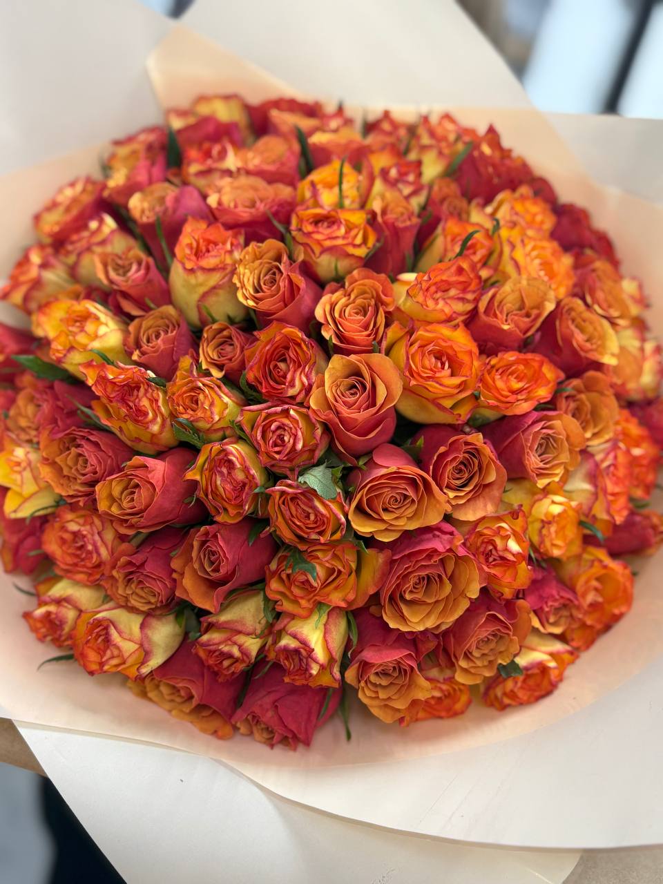 Букет 101 роза 40 см