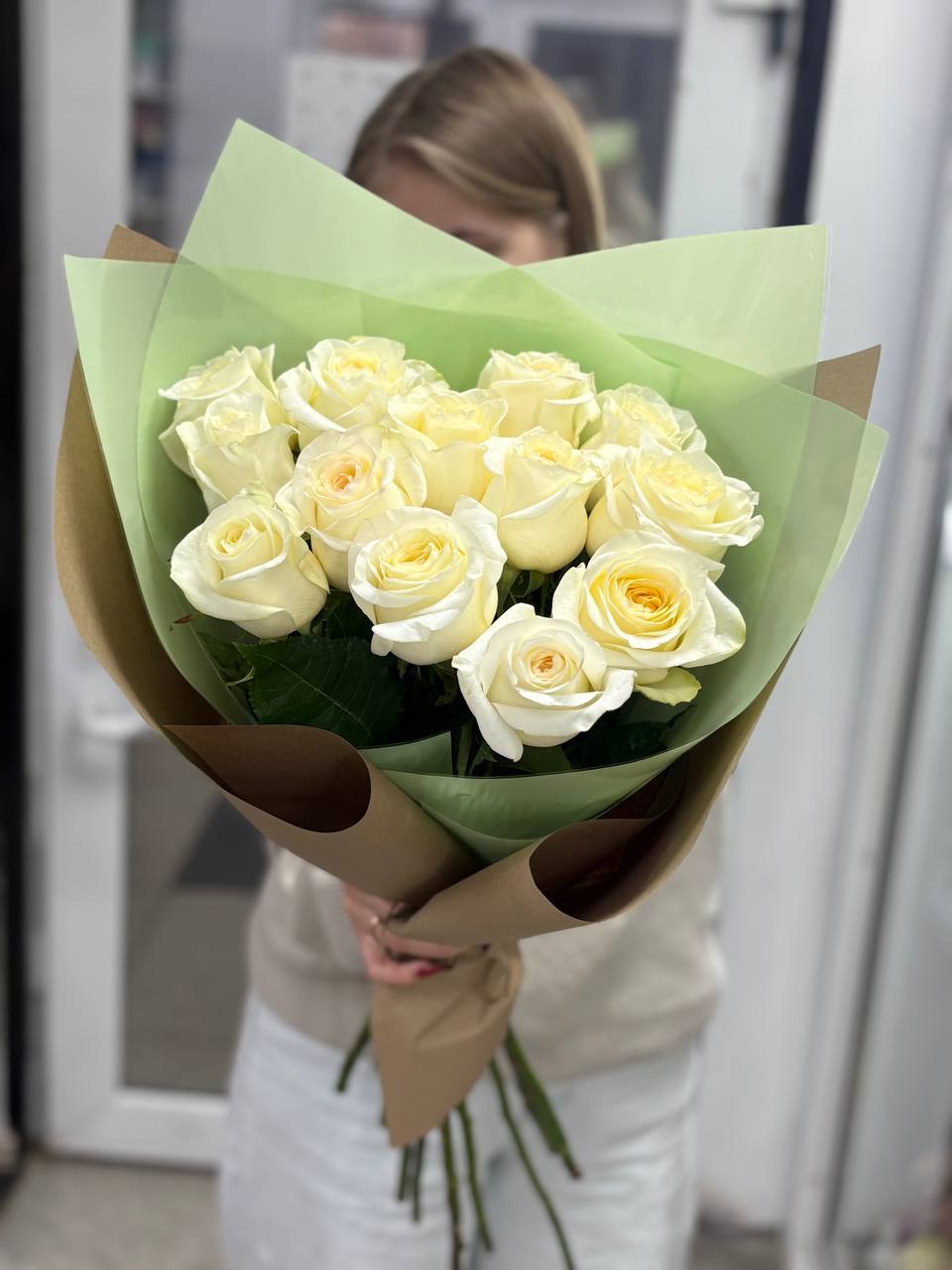 Букет 13 роз 60 см