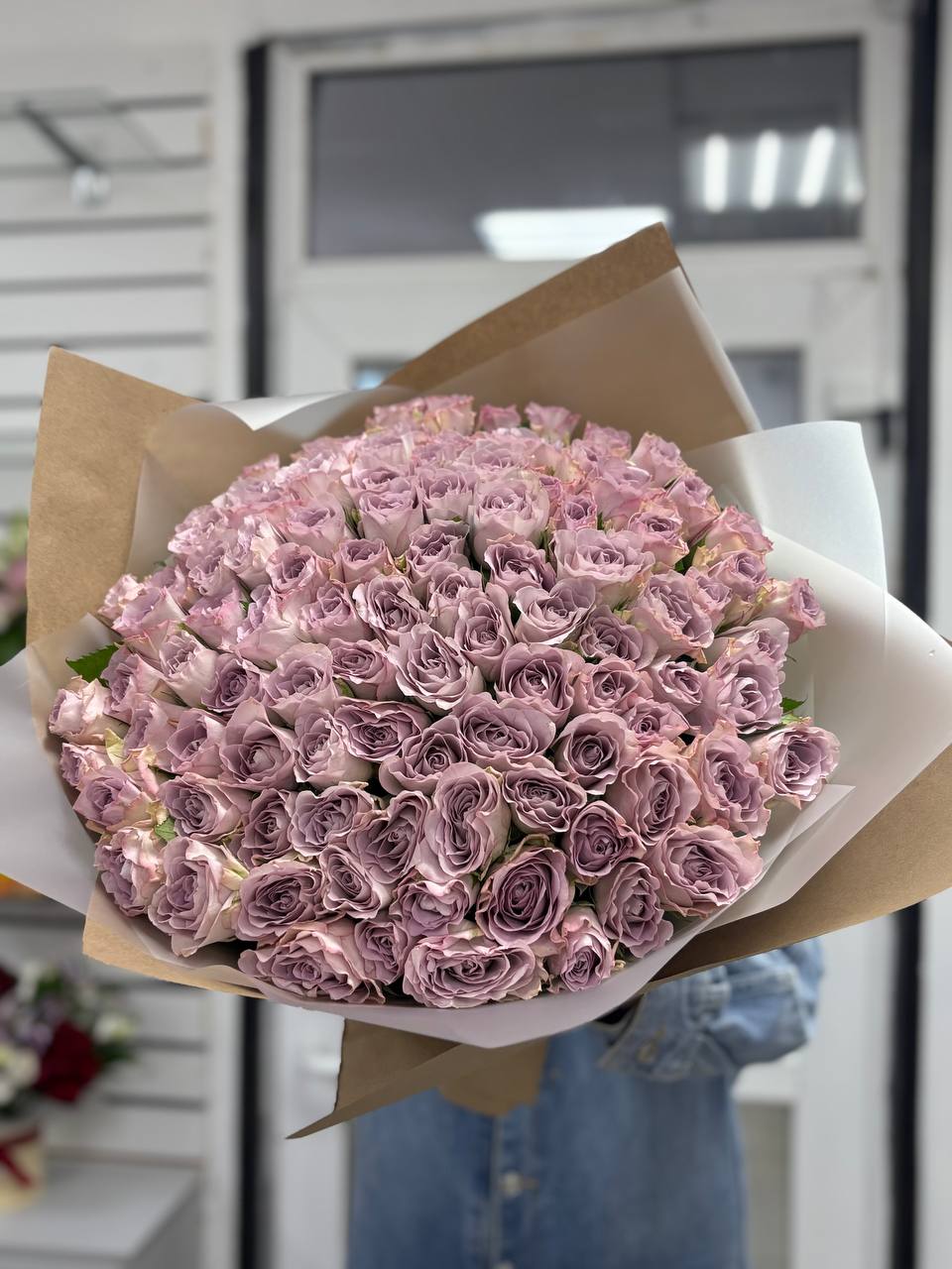 Букет из 101 розы 40 см