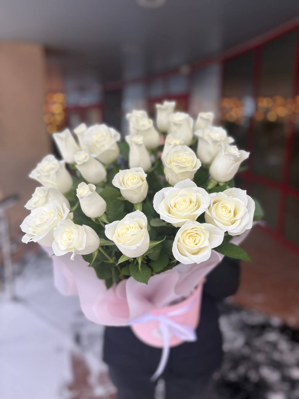 25 роз в коробке