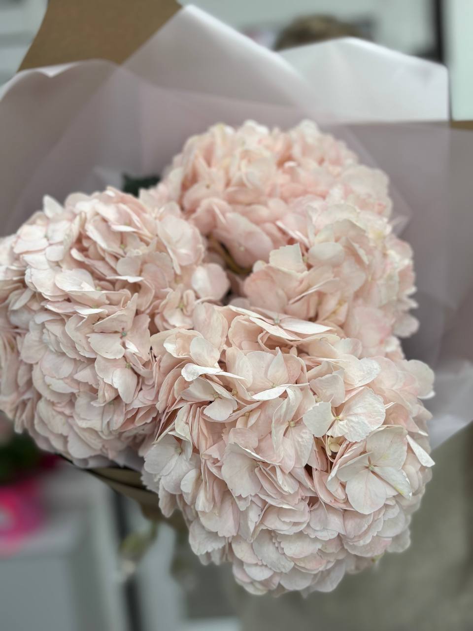 Букет из 3х гортензий