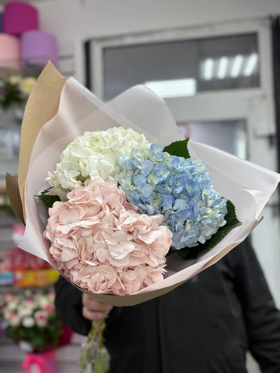 Букет из 3х гортензий