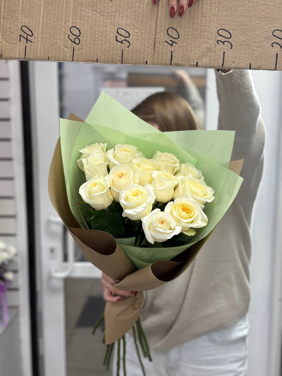 Букет 13 роз 60 см