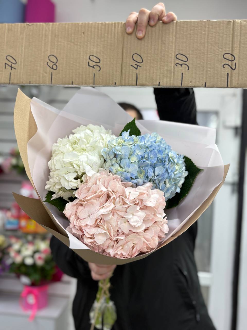 Букет из 3х гортензий