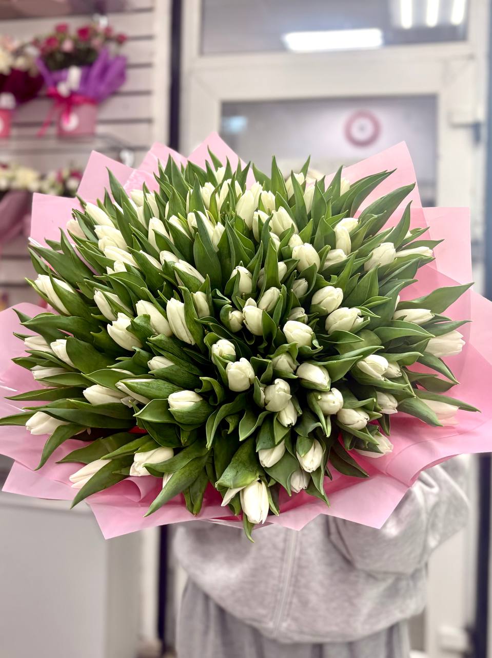 101 тюльпан в букете