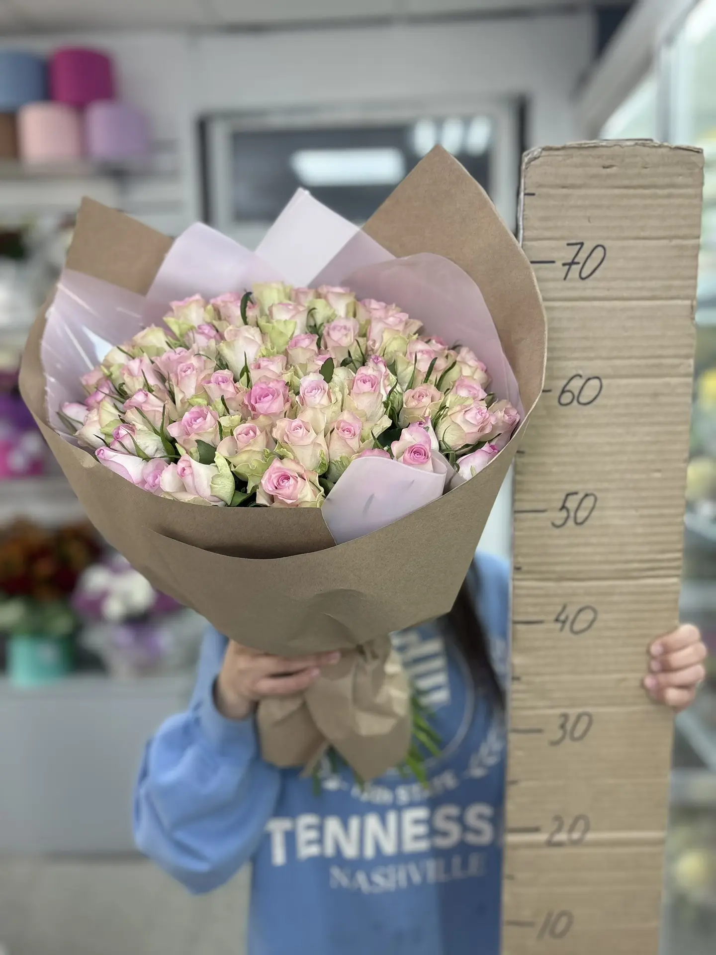 букет 51 роза 50см