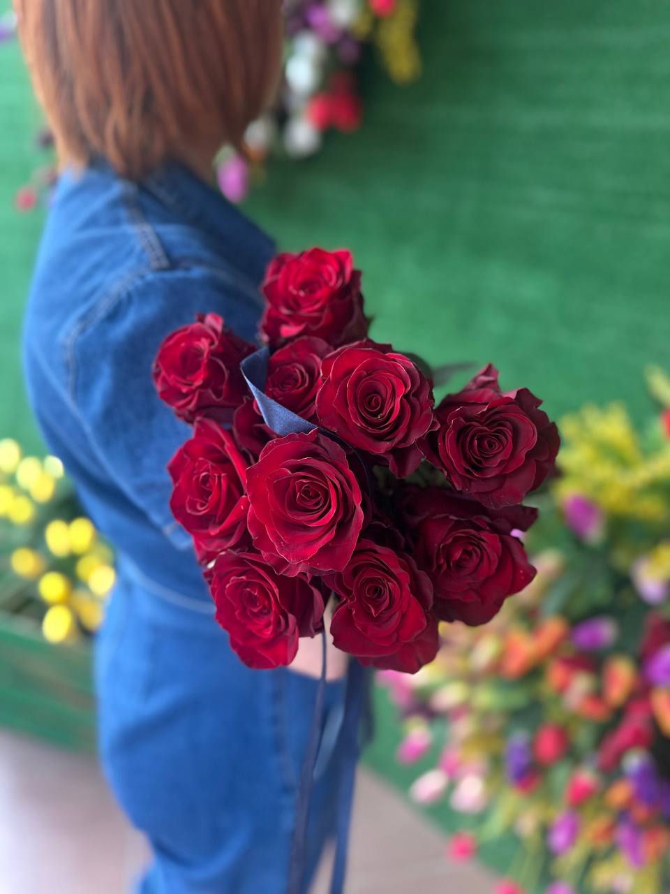 10 роз Эквадор 60 см