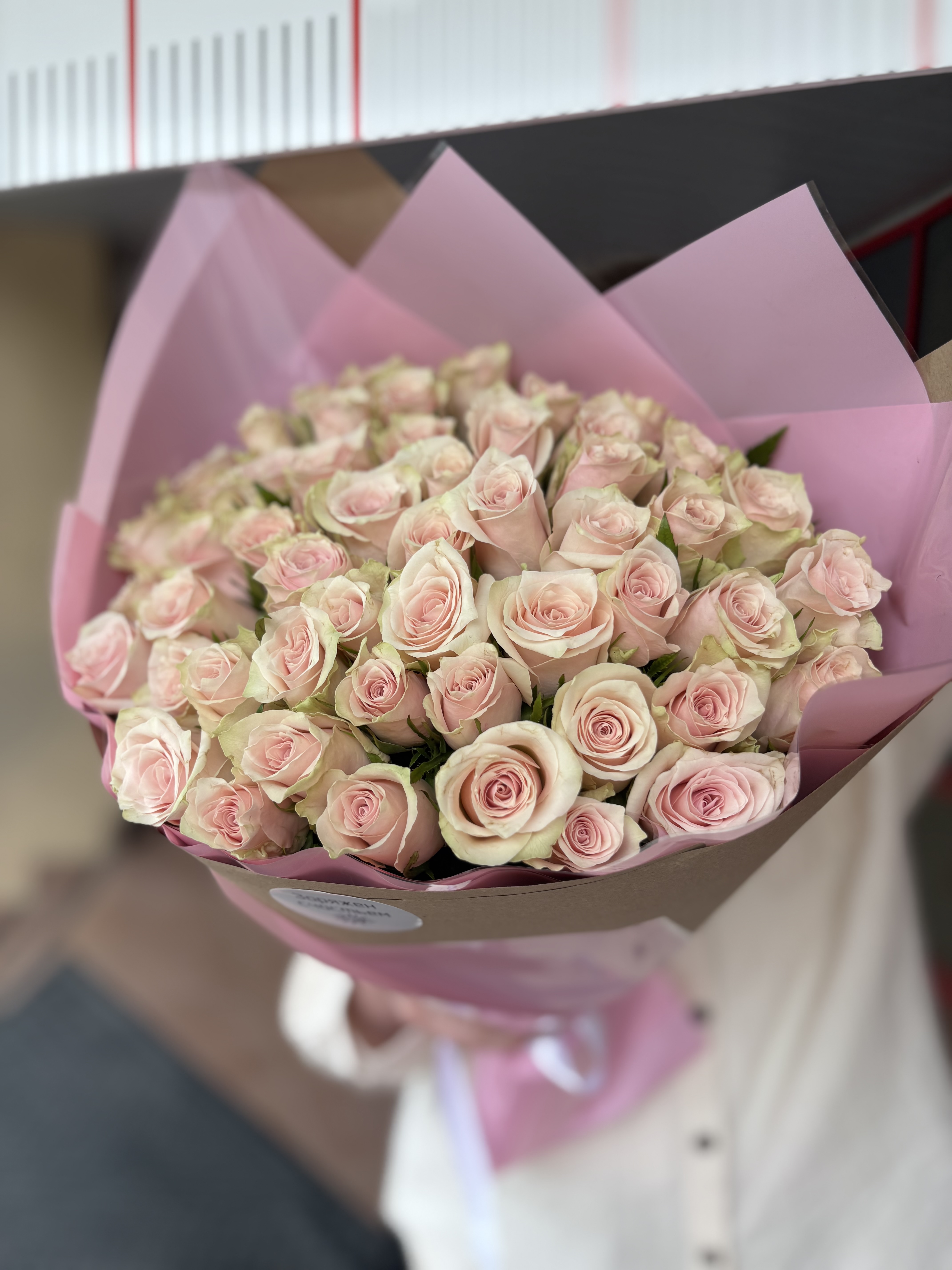 Букет из 51 розы 40 см