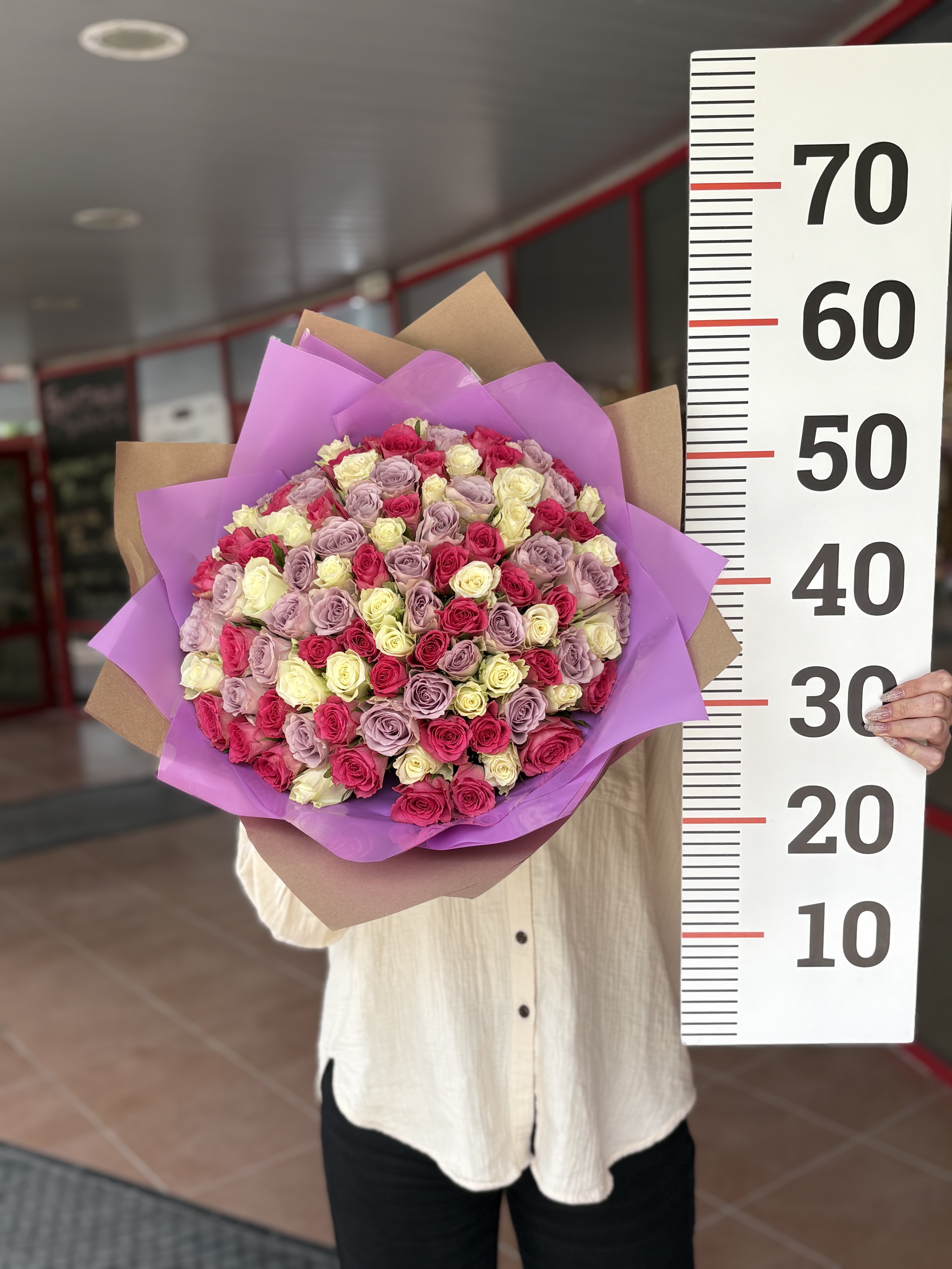 Букет 101 роза микс