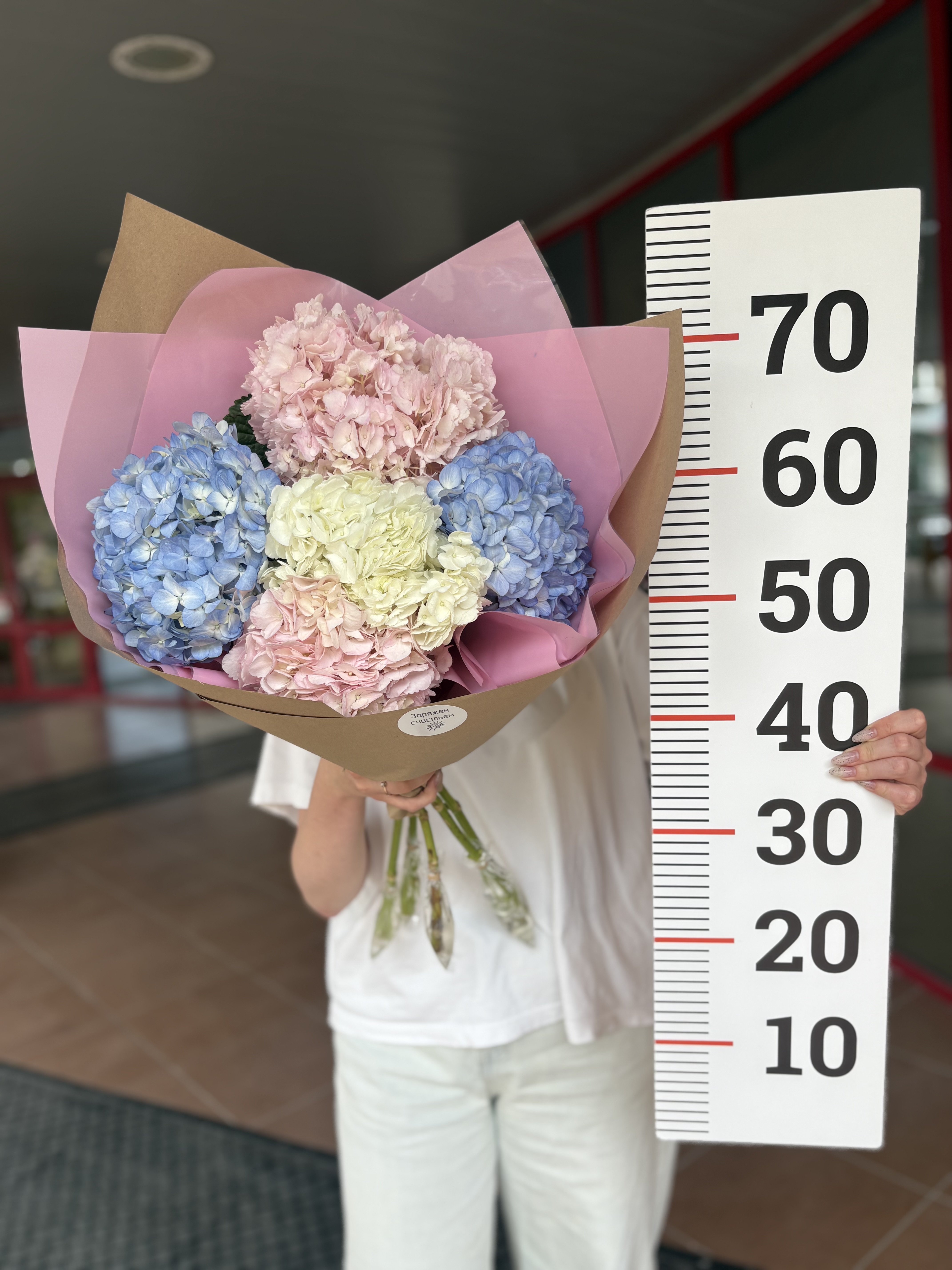 Букет из 5ти гортензий