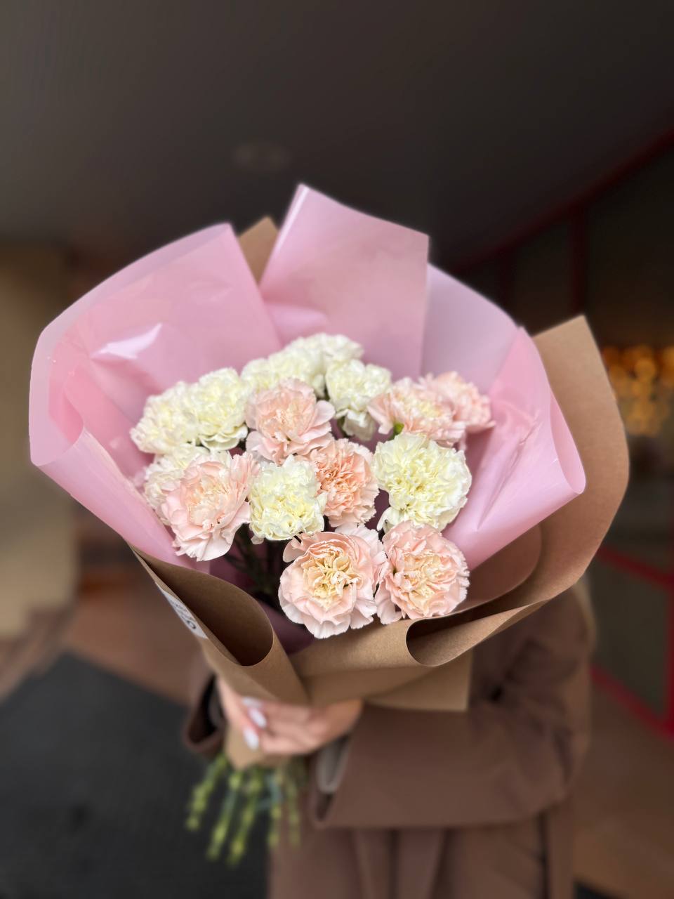 Букет 15 диантусов