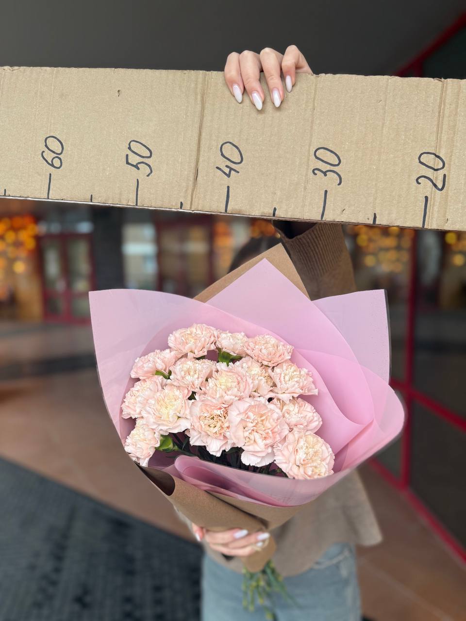 Букет 15 диантусов