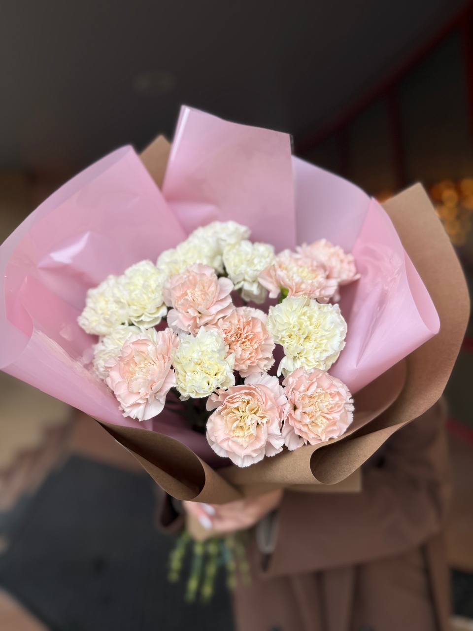 Букет 15 диантусов