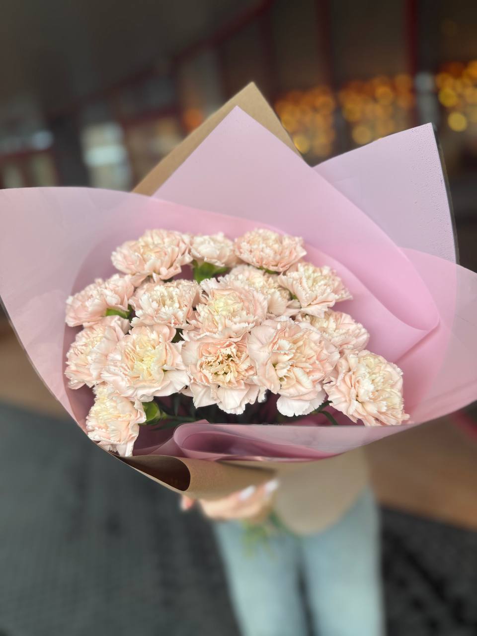 Букет 15 диантусов