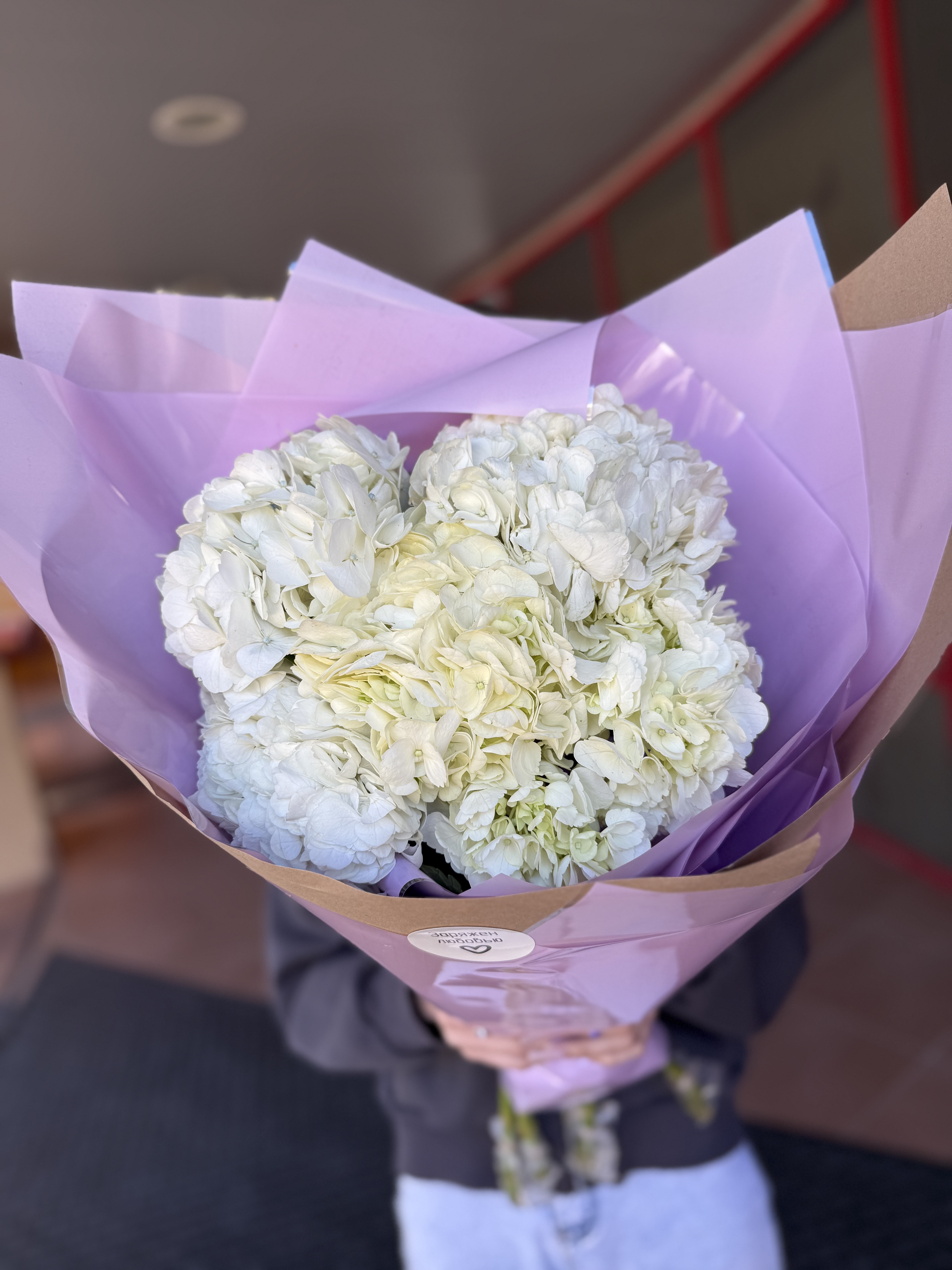 Букет из 5ти гортензий