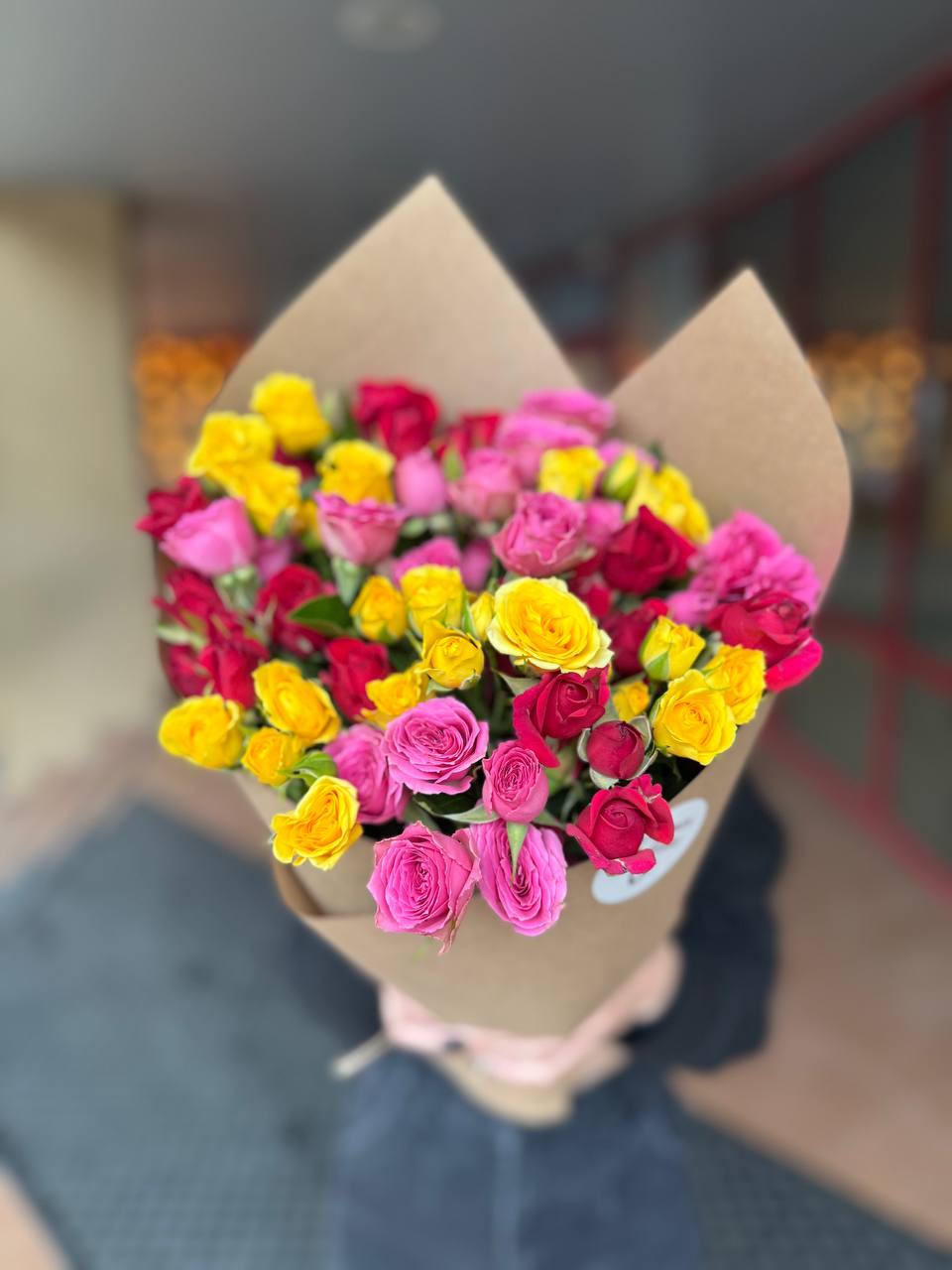 Букет кустовых роз