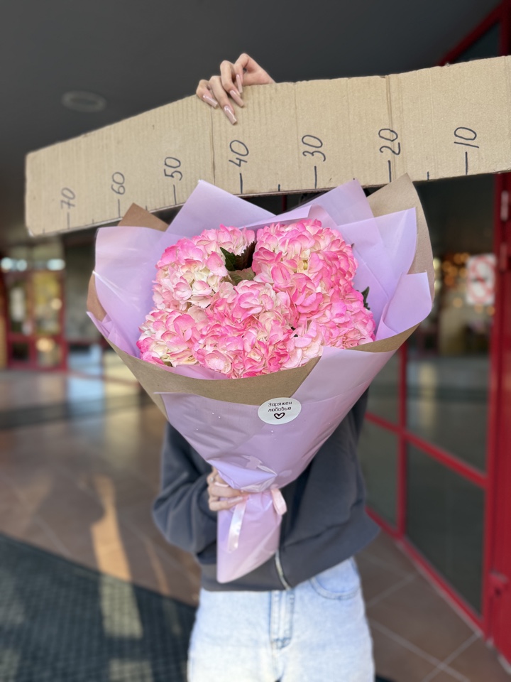 Букет из 5ти гортензий