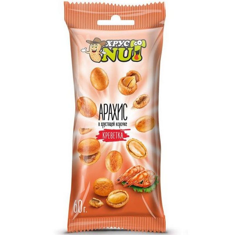 Арахис в корочке XрустNut креветка 60г