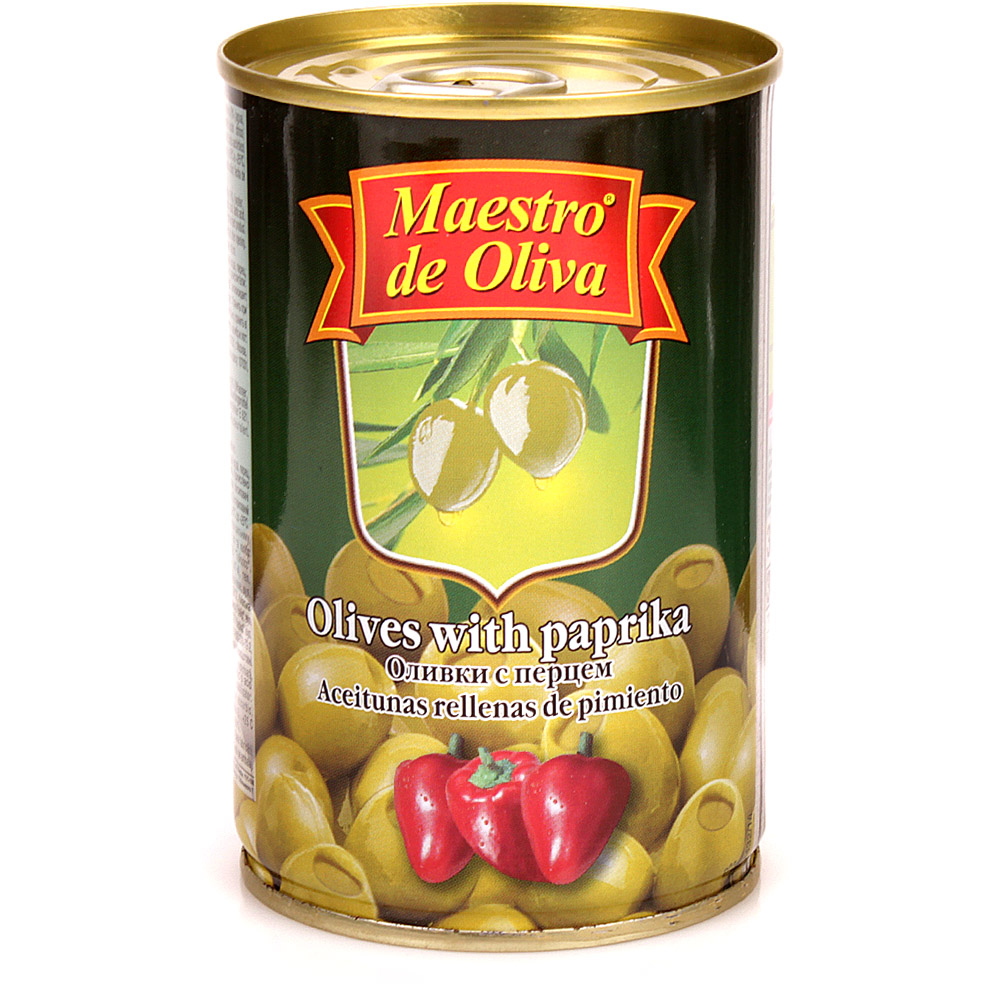 Оливки с перцем Маэстро де олива ж/б 300г