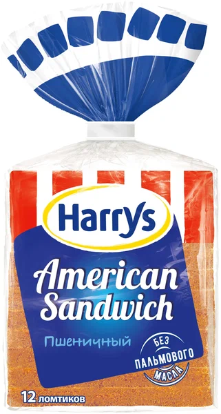 Сендвичный Хлеб Harrys пшеничный 515г