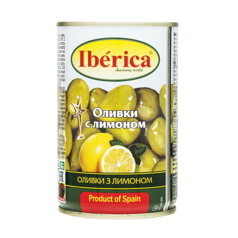 Оливки Иберика с лимоном ж/б 300г