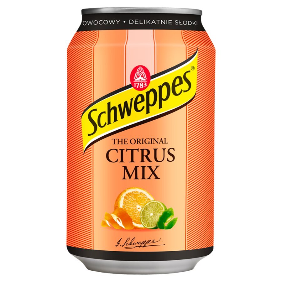 Швепс Цитрус Микс Schwepps Citrus Mix ж/б 0.33л