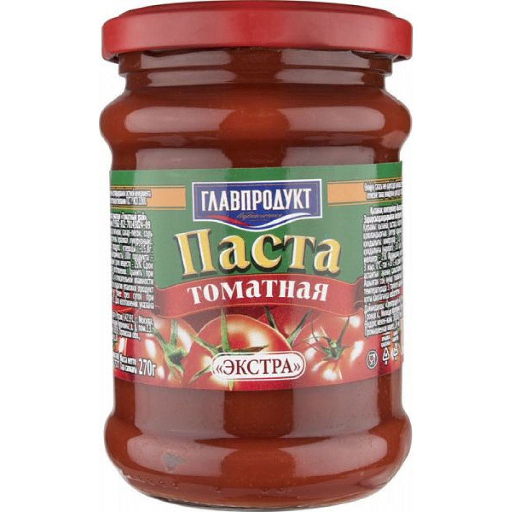 Паста томат. Томатный рай с/б 270г Главпродукт