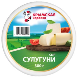 Сыр Сулугуни 45% фас. 300г Крымская Коровка